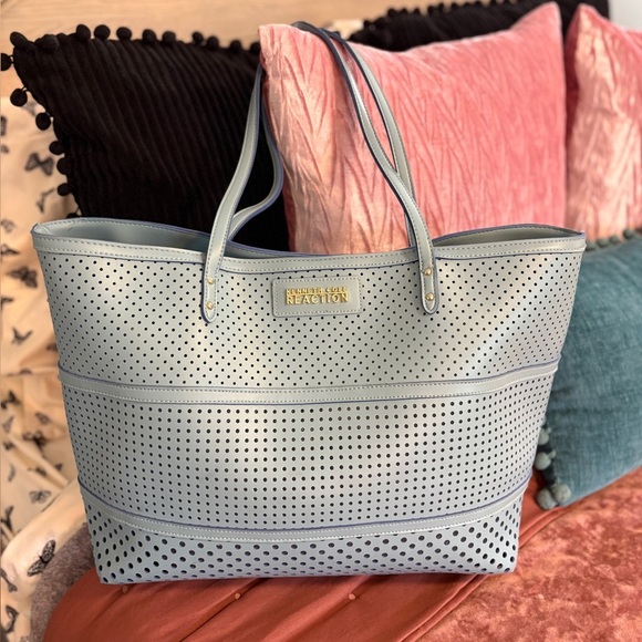 Kenneth Cole Reaction Handbags - Kenneth Cole Reaction Blue Large Tote Bag